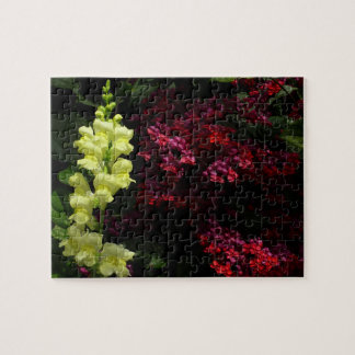Snapdragon and Pagoda Flowers Colourful Floral Jigsaw Puzzle