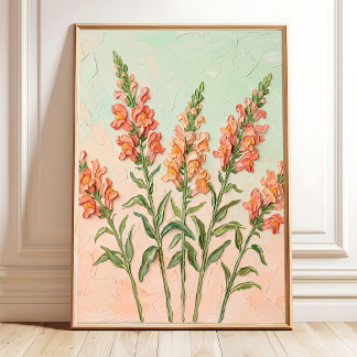 Snapdragon Modern Minimalist Wall Art - Fine Art P