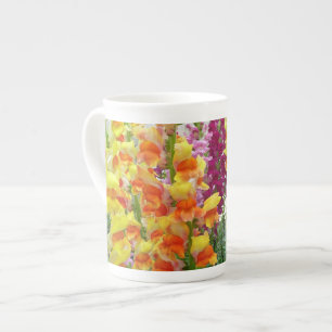 Snapdragons Colourful Floral Bone China Mug