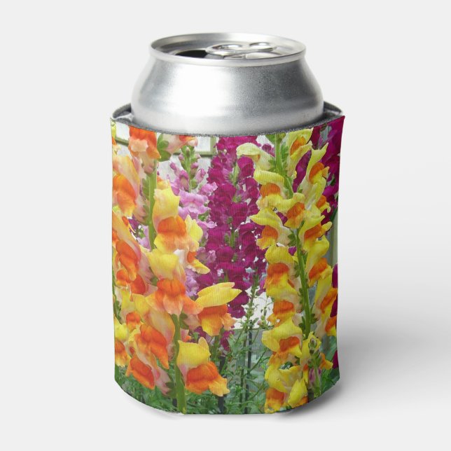 Snapdragons Colourful Floral Can Cooler (Can Front)