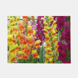 Snapdragons Colourful Floral Doormat