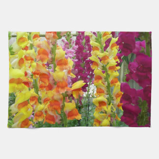 Snapdragons Colourful Floral Tea Towel