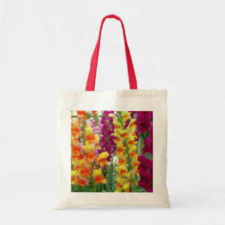 Snapdragons Colourful Floral Tote Bag
