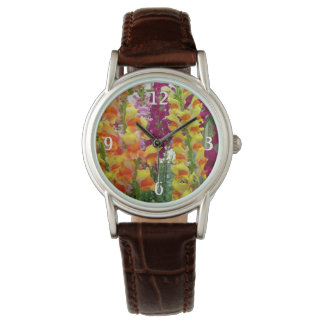 Snapdragons Colourful Floral Watch