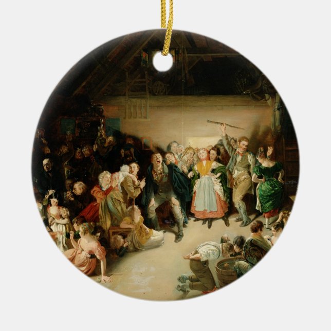 Snapp Apple Night Ceramic Tree Decoration (Front)