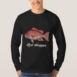 Snapper Red Snapper Painting Red Snapper Fisherman T-Shirt