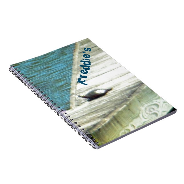 Snapper Turtle Dock Spiral Notebook (Right Side)
