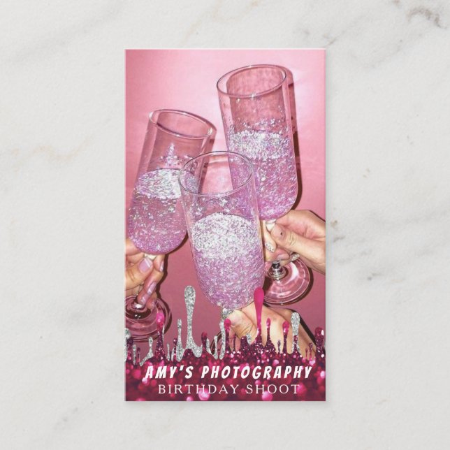 Snapping Special Moments Birthday Photographer Business Card (Front)