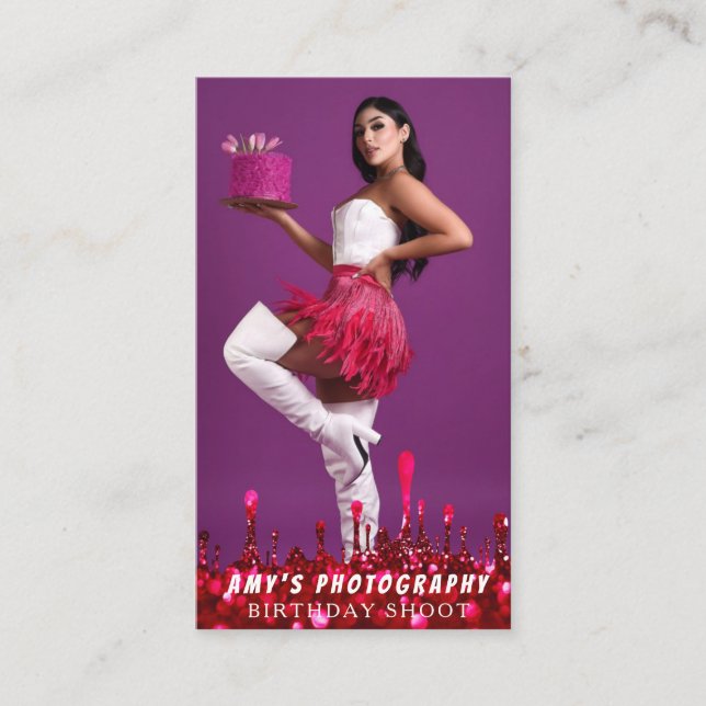 Snapping Special Moments Birthday Photographer Business Card (Front)