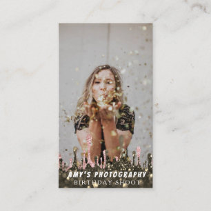 Snapping Special Moments Birthday Photographer Business Card