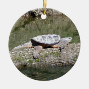 Snapping Turtle Ceramic Tree Decoration