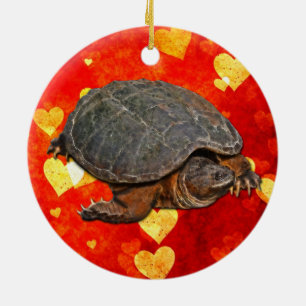 Snapping Turtle Terrapin-lover Gift Ceramic Tree Decoration