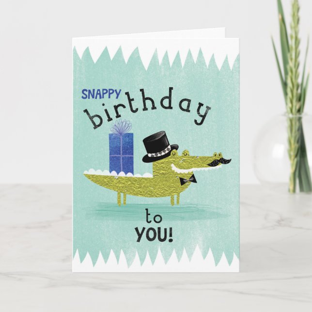 Snappy Birthday Card (Front)