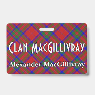 Snappy Clan MacGillivray Tartan ID Badge