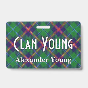 Snappy Clan Young Tartan ID Badge