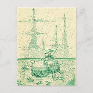 Snappy Fishing Postcard