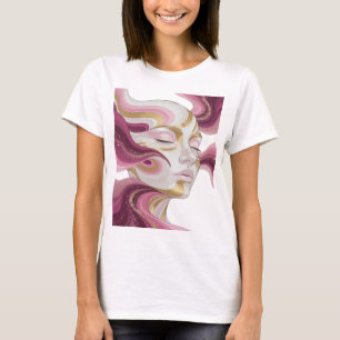 Snappy Gold ABSTRACT ART Design T-Shirt