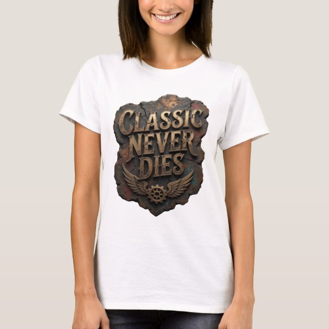 Snappy Gold CLASSIC NEVER DIES Tee (Front)