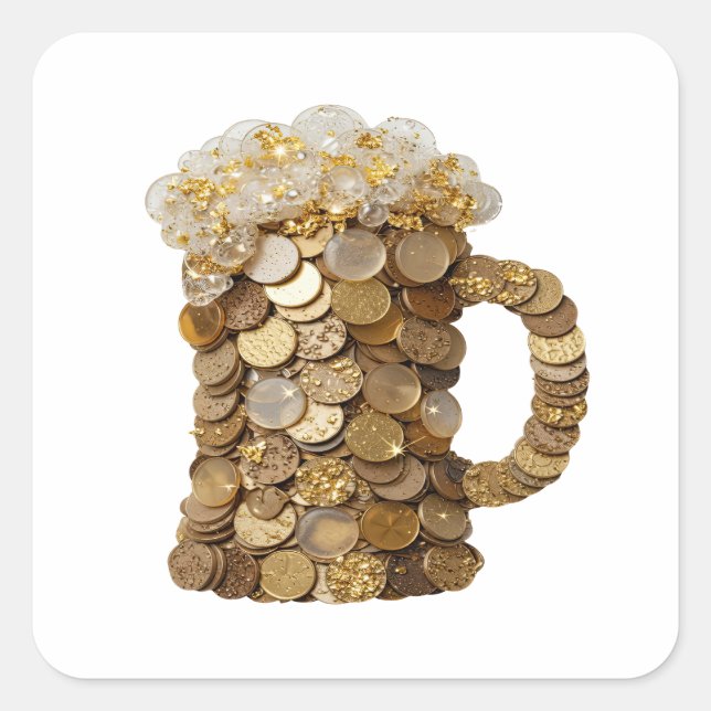 Snappy Gold GILDED CHEERS Craft Sticker (Front)