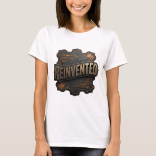 Snappy Gold REINVENTED Artistic Motif T-Shirt