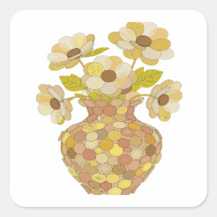 Snappy Gray Abstract Gift Sticker