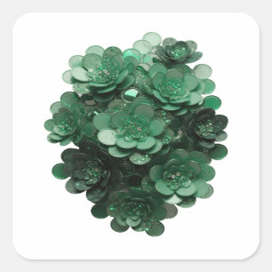 Snappy Green Abstract Sticker Graphic