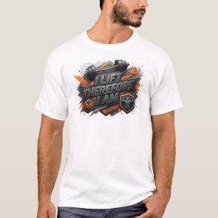 Snappy Orange I LIFT THEREFORE I AM Tee