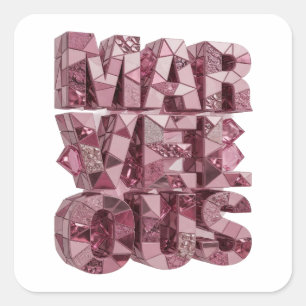Snappy Pink MARVELOUS Sticker Motif