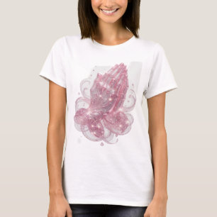 Snappy Pink PRAYING HANDS Tee