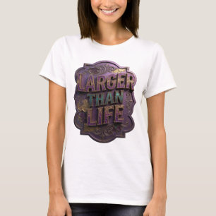 Snappy Purple LARGER THAN LIFE Tee
