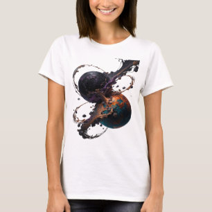 Snappy Silver ABSTRACT ART Custom Tee v2