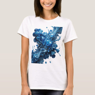 Snappy Silver BLUE ICE CRYSTALS Wearable Art T-Shirt