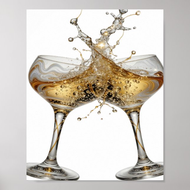 Snappy Silver CHEERS Poster (Front)