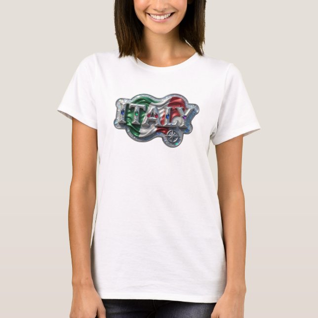 Snappy Silver ITALY Shirt Design (Front)