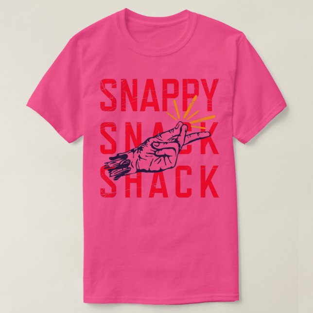 Snappy Snack Shack Heathers T-Shirt (Design Front)