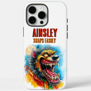 Snaps Easily Werewolf Colorful Halloween Monster iPhone 16 Pro Max Case