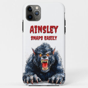 Snaps Easily Werewolf Halloween Monster Design Case-Mate iPhone Case