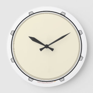 Snare Drum Clock for Drummers and Percussionists