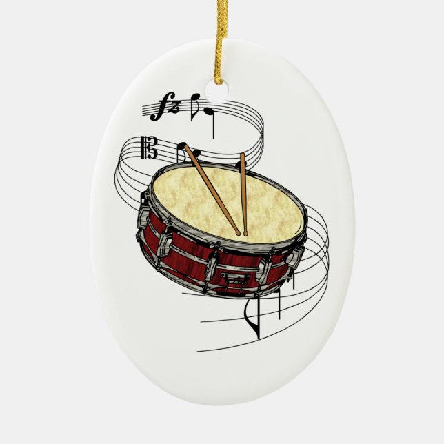 Snare Drum Ornament (Front)
