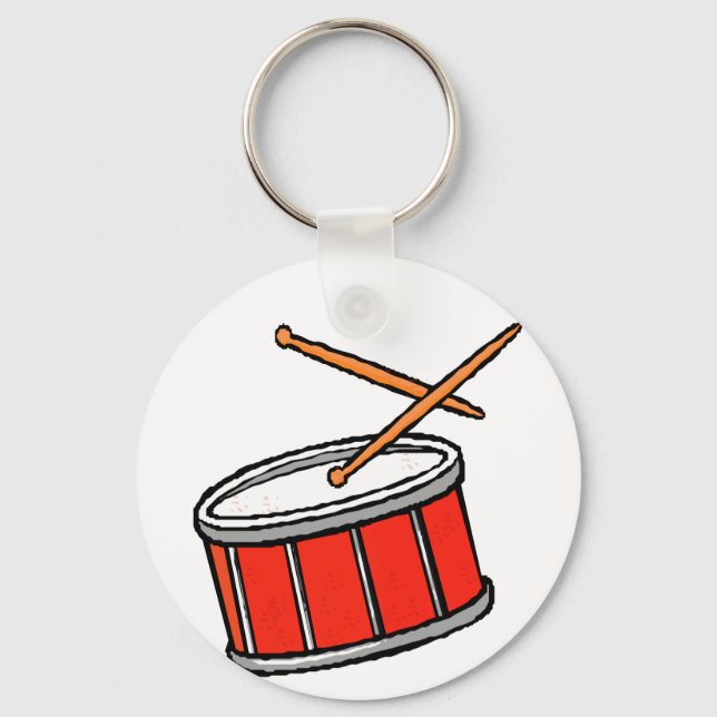 Snare Drum Red Key Ring (Front)