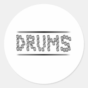 Snare Drums Classic Round Sticker