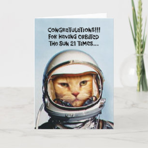 Snarky 21st Birthday Meh Card