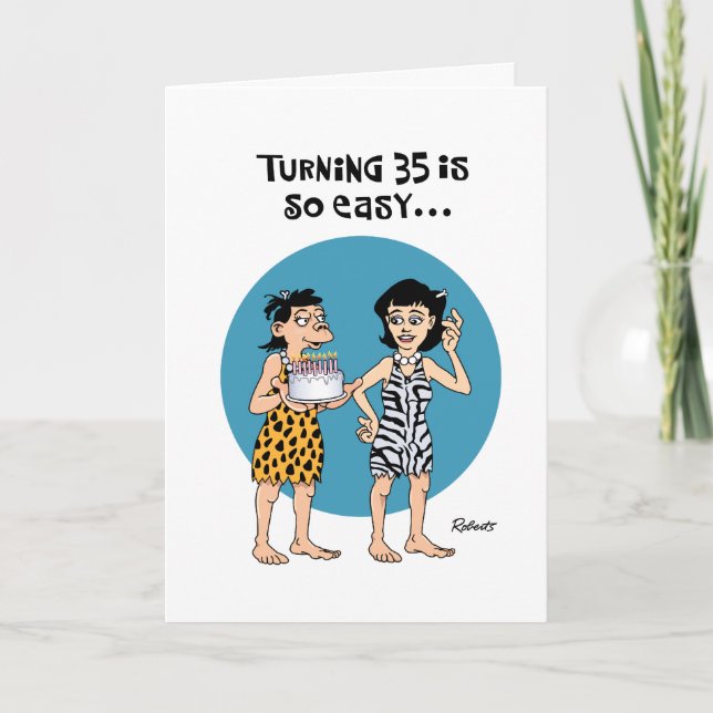Snarky 35th Female Birthday Card (Front)