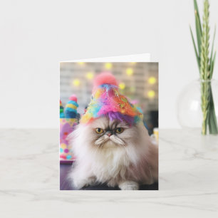 Snarky Cat Birthday Greeting Card
