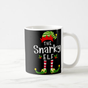 Snarky Christmas Elf Matching Pajama X-mas Party Coffee Mug