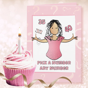 Snarky Custom Birthday Card for Her