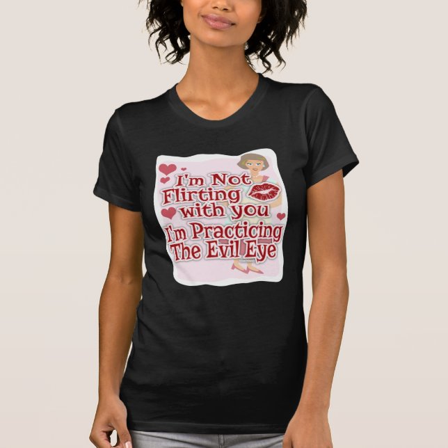 Snarky Evil Eye 50s Housewife T-Shirt (Front)