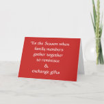Snarky Funny Family Holiday<br><div class="desc">The perfect Snarky Holiday Card for Snarky Families of any religious persuasion! (100% of ALL PROFITS are donated to The Breast Cancer Research Foundation)</div>