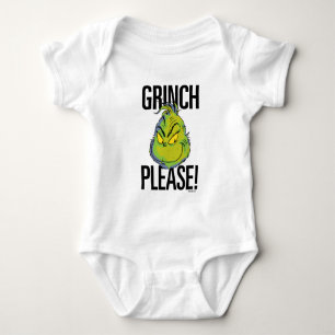 Snarky Grinch   Funny Grinch Please Baby Bodysuit