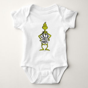Snarky Grinch Funny Let's Just Not Quote Baby Bodysuit